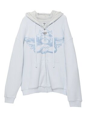 Boys Lie MADE WITH HEAVEN BLUES HARLEY ZIP UP M/L